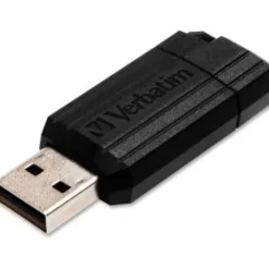 Pendrive Verbatim PinStripe 8GB USB 2.0 Negro