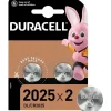 Pila Duracell Botón Litio CR2025 Pack 2