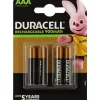 Pila Duracell Recargable AAA Pack 4