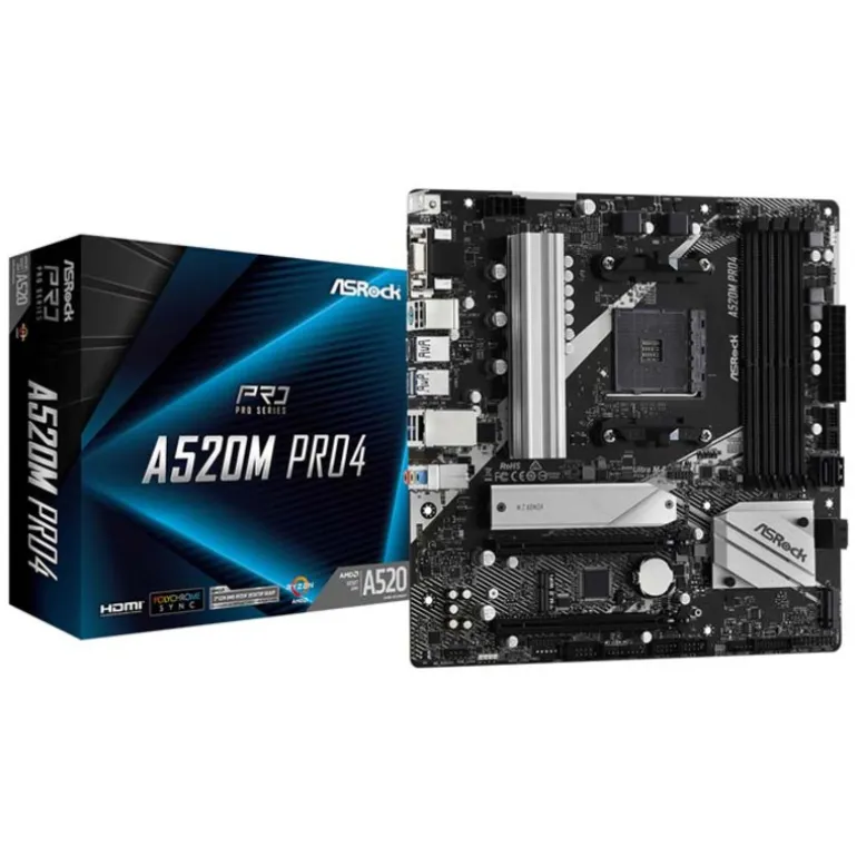Placa Base ASRock A520M Pro4 Socket AM4