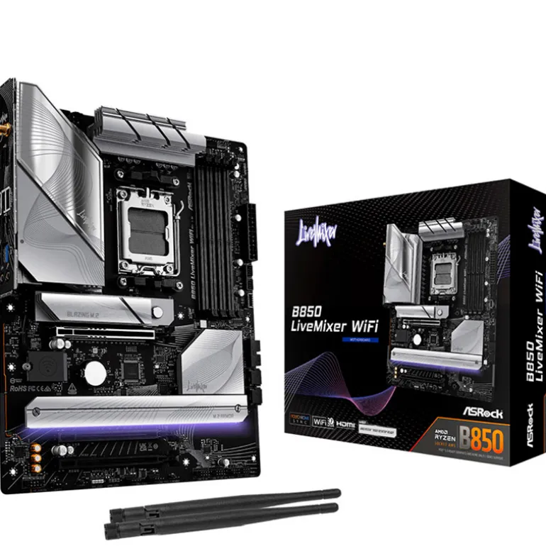 Placa Base ASRock B850 LiveMixer WIFI Socket AM5