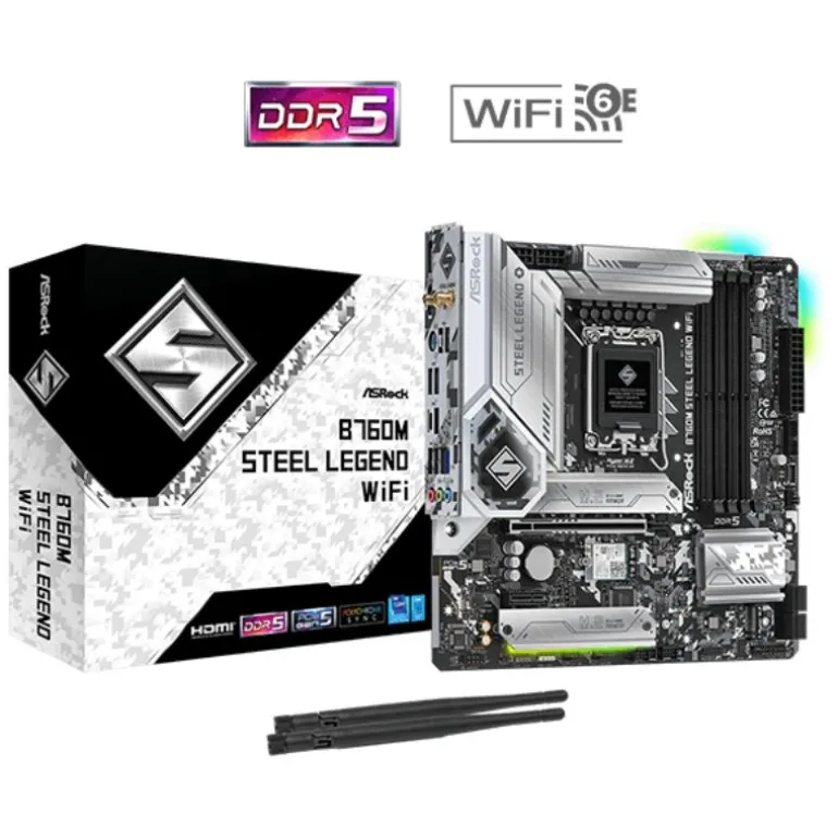 Placa Base ASRock B760M Steel Legend WIFI Socket 1700