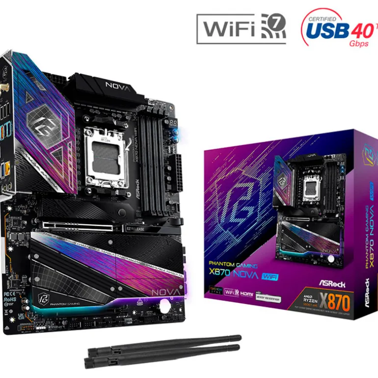 Placa Base ASRock X870 NOVA WIFI Socket AM5