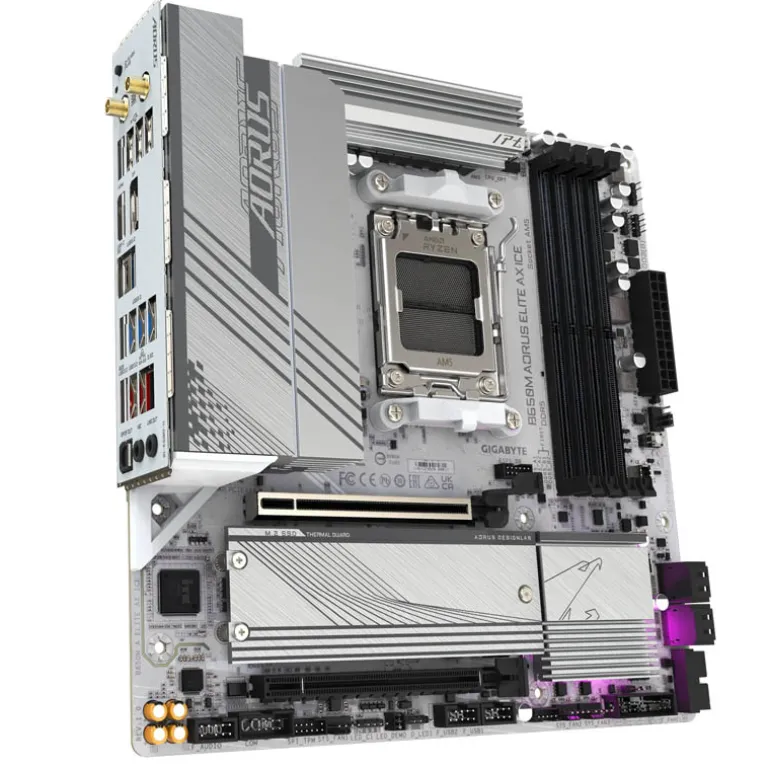 Placa Base Gigabyte B650M AORUS Elite AX ICE Socket AM5