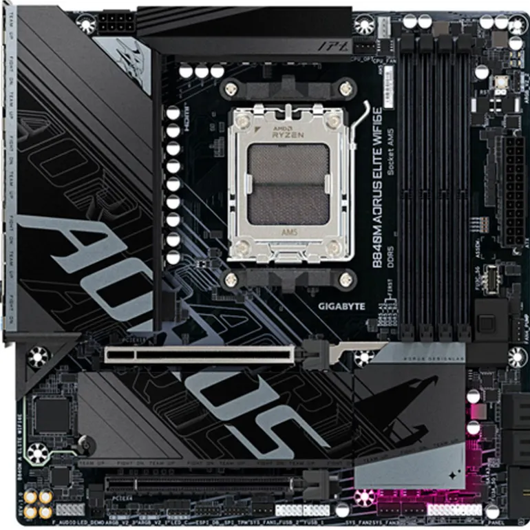 Placa Base Gigabyte B840M AORUS ELITE WIFI6E Socket AM5