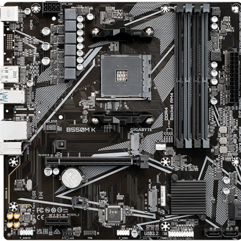 Placa Base Gigabyte B550M K Socket AM4