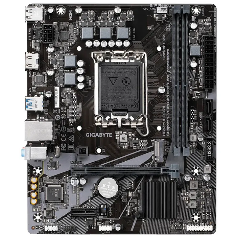 Placa Base Gigabyte H610M K D4 Socket 1700