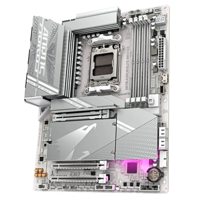 Placa Base Gigabyte X870 AORUS Elite Ice WIFI7 Socket AM5