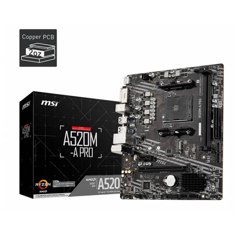 Placa Base MSI A520M-A PRO Socket AM4