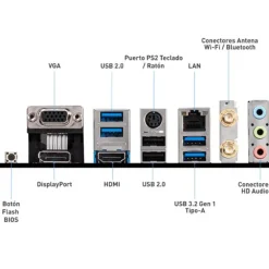 Placa Base MSI B550M PRO-VDH WIFI Socket AM4