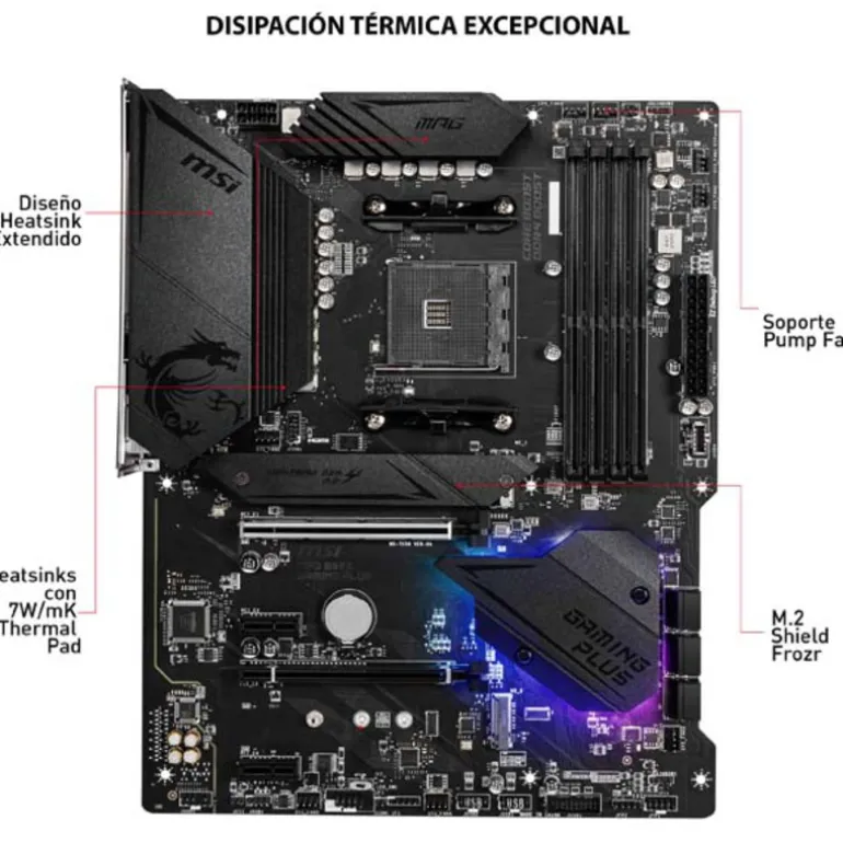 Placa Base MSI MPG B550 Gaming Plus Socket AM4