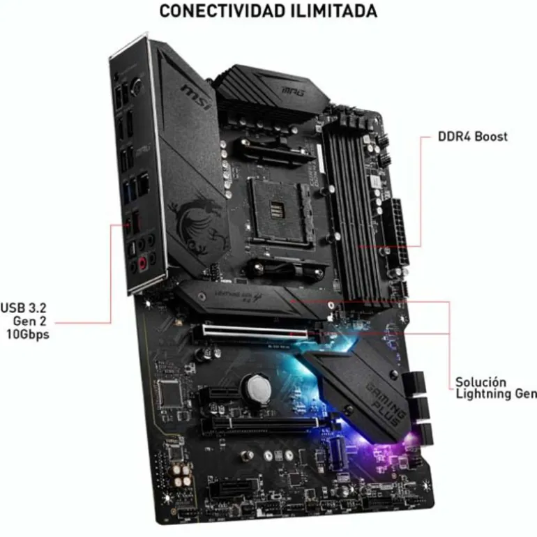 Placa Base MSI MPG B550 Gaming Plus Socket AM4