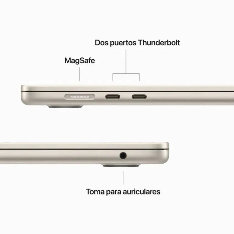 Portátil Apple Macbook Air 15 M2 8GB 256GB 15" Blanco Estrella