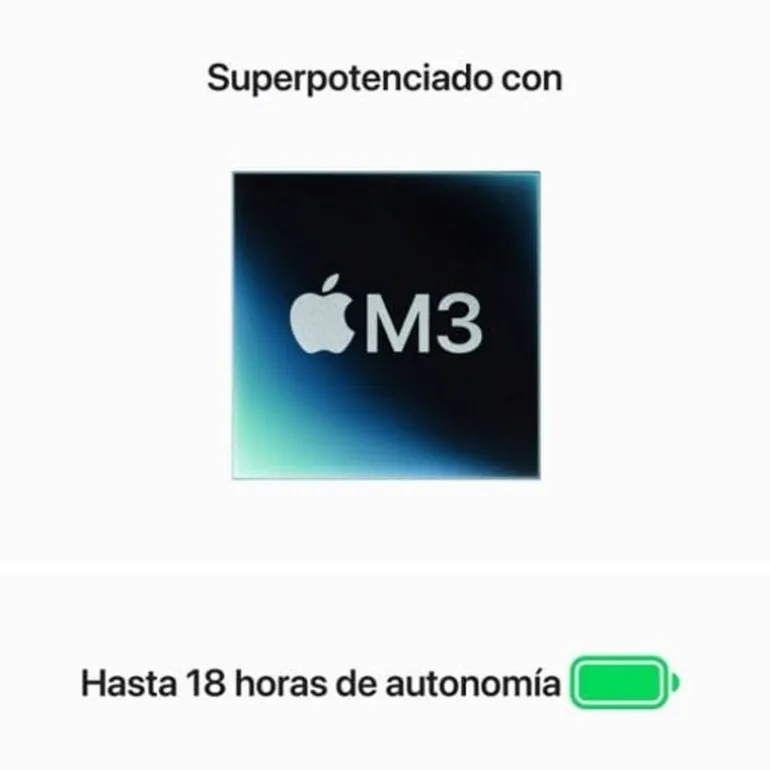 Portátil Apple Macbook Air M3 24GB 512GB 13" macOS Plata
