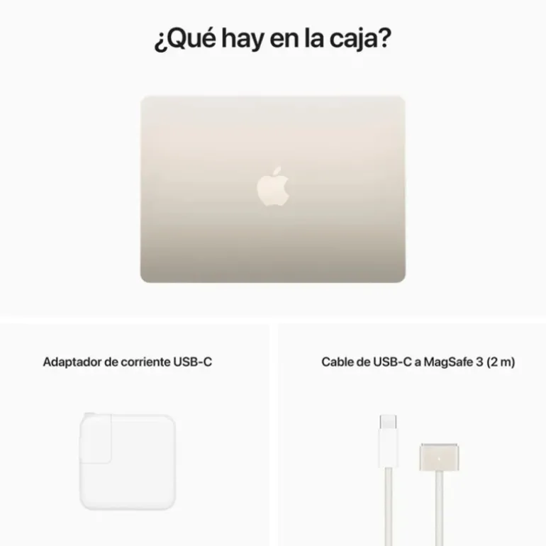 Portátil Apple MacBook Air M2 16GB 256GB 13.6" Blanco estrella