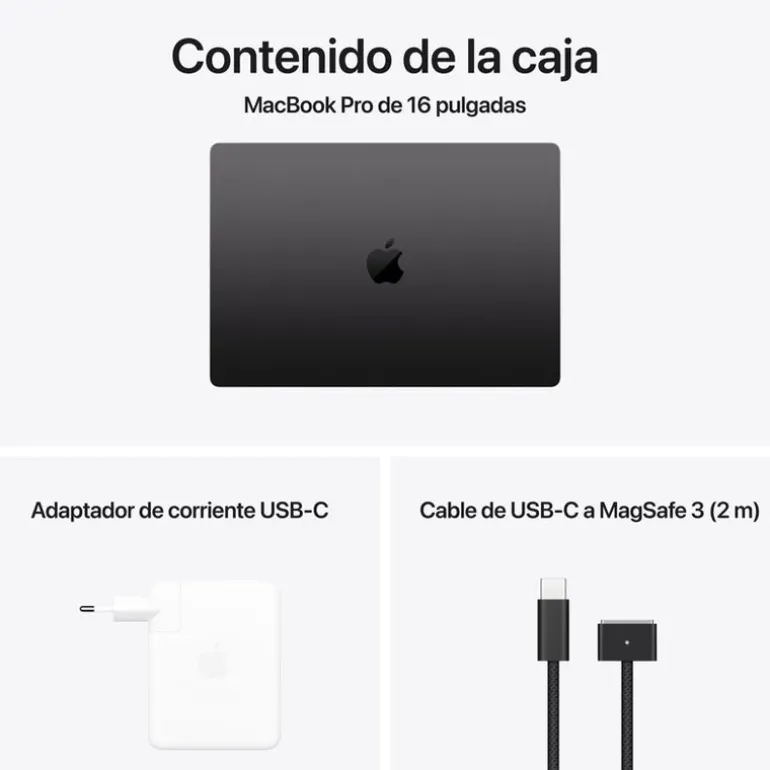 Portátil Apple MacBook Pro M4 Max 36GB 1TB 16" macOS Negro Espacial