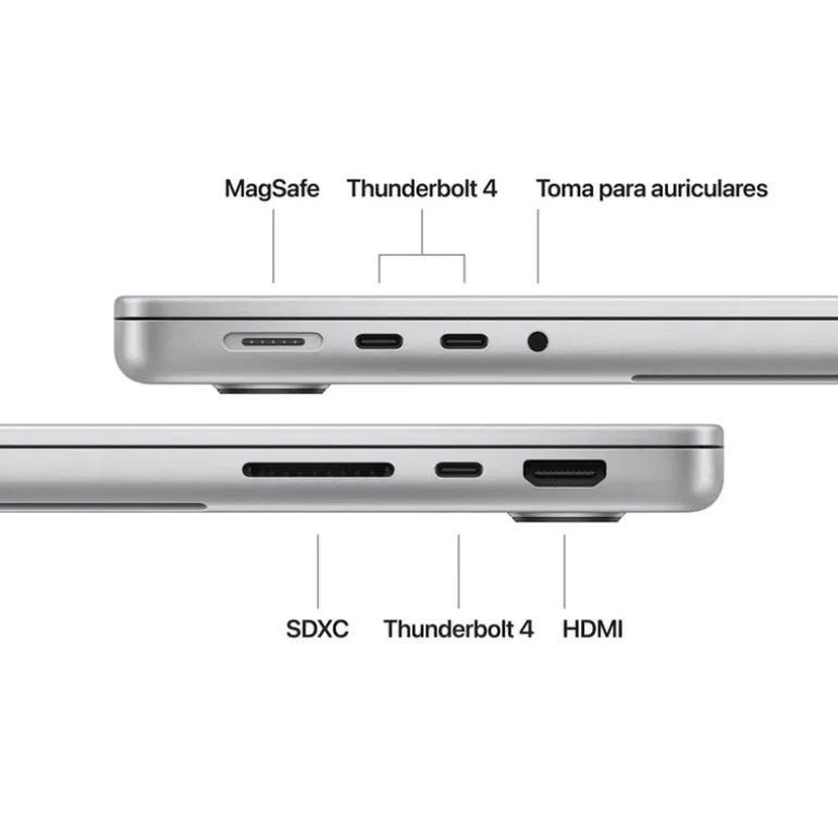 Portátil Apple MacBook Pro M4 16GB 1TB 14" macOS Plata