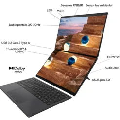 Portátil Asus Zenbook DUO UX8407AA-SN066W Copilot+ PC UX9-288H 32GB 2TB 14