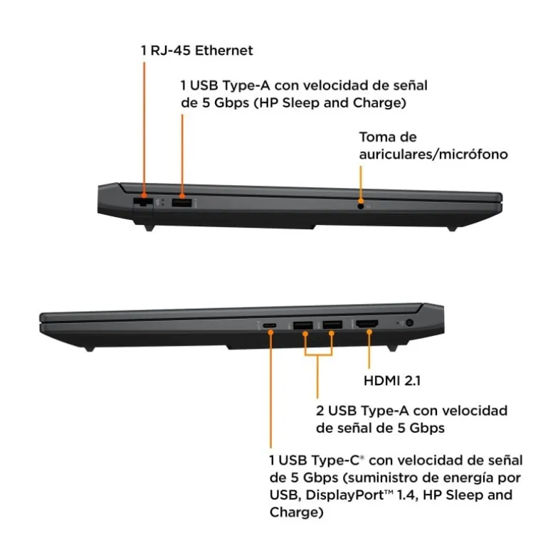 Portátil HP Victus 16-R0009NS i7-13700H RTX 4050 16GB 512GB 16.1" FreeDOS