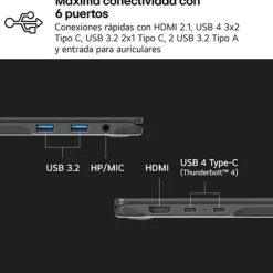 Portátil LG Gram AI 17ZD90T-G.AX88B U7-255H 32GB 1TB 17" FreeDOS
