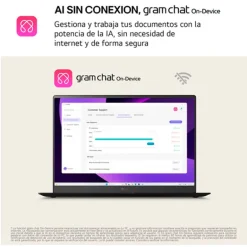Portátil LG Gram AI 17ZD90T-G.AX88B U7-255H 32GB 1TB 17