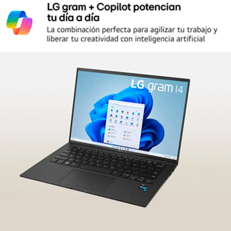 Portátil LG Gram AI 14Z90RU-G.AA55B i5-1334U 16GB 512GB 14" W11H