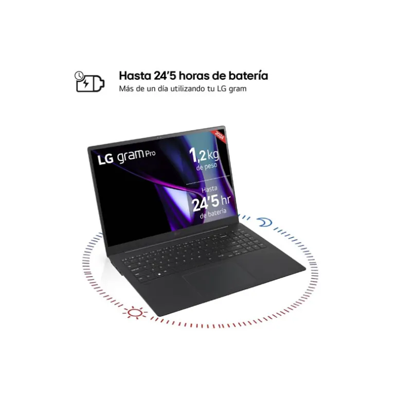 Portátil LG Gram Pro 16Z90SP U-7155H 32GB 512GB 16" W11H