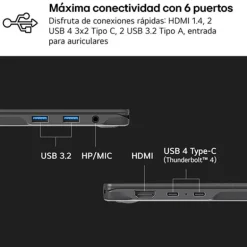 Portátil LG Gram 16Z90R 16Z90RU-G.AA55B i5-1334U 16GB 512GB 16