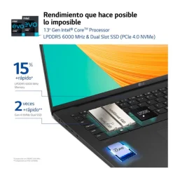 Portátil LG Gram 16Z90R-E.AD78B i7-1360P RTX 3050 32GB 1TB 16