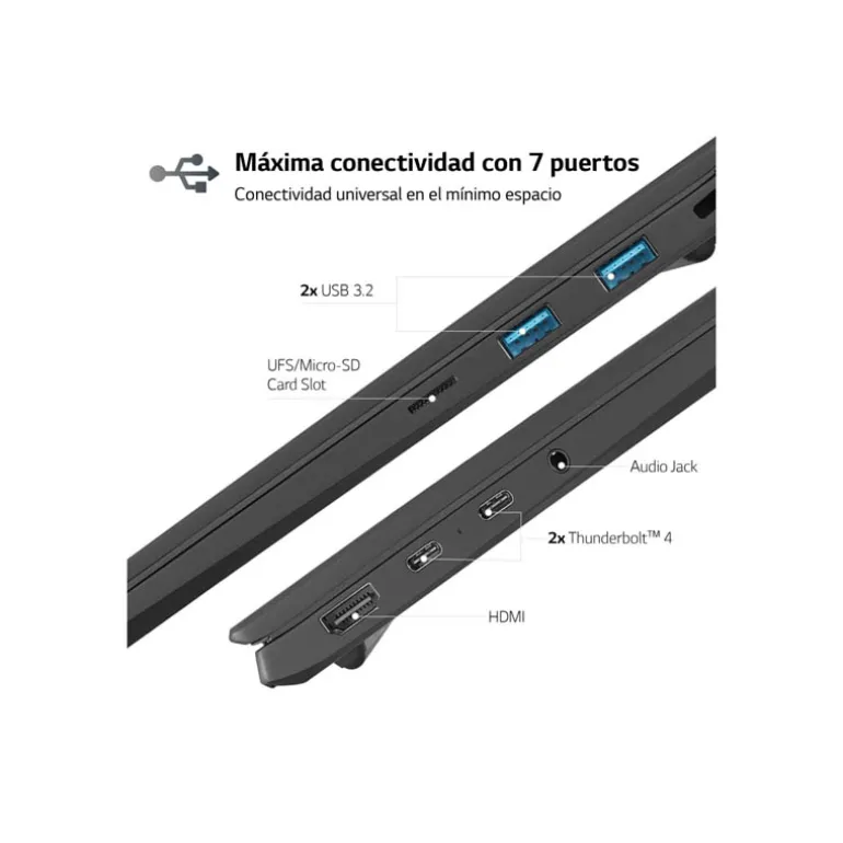 Portátil LG Gram 17Z90R-E.AD78B i7-1360P RTX 3050 32GB 1TB 17" W11H