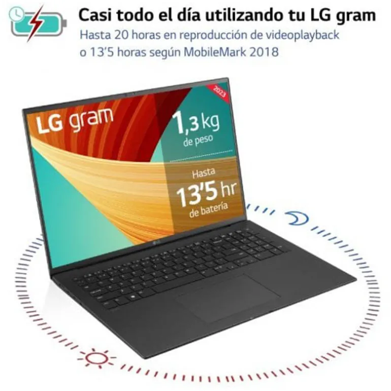 Portátil LG Gram 17Z90R-G.AA75B i7-1360P RTX 3050 16GB 512GB 17" W11H