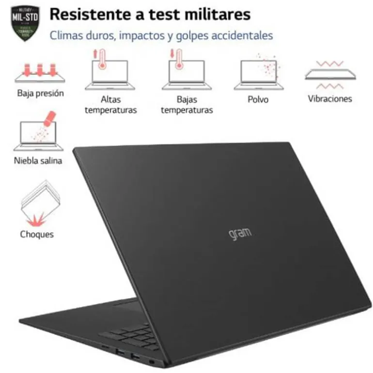 Portátil LG Gram 17Z90R-G.AA75B i7-1360P RTX 3050 16GB 512GB 17" W11H