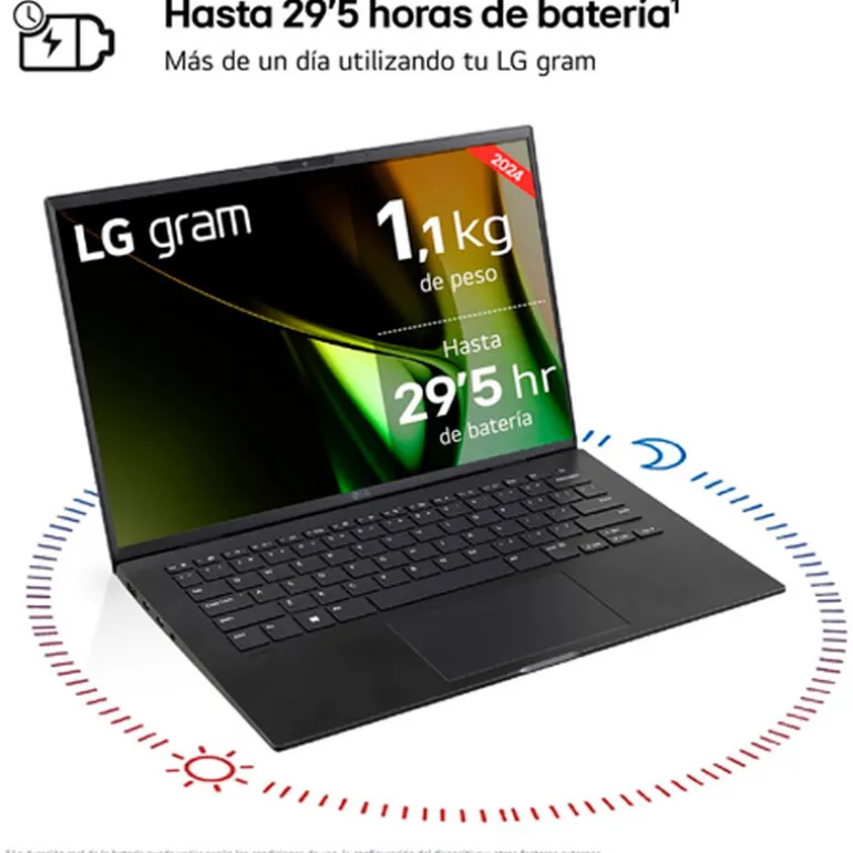 Portátil LG Gram 14Z90S-V.AP55B U5-125H 16GB 512GB 14" W11P