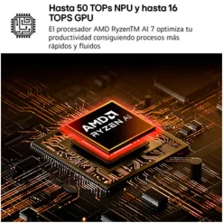 Portátil LG Gram 15Z80T AMD Ryzen AI 7 350 32GB 1TB 15