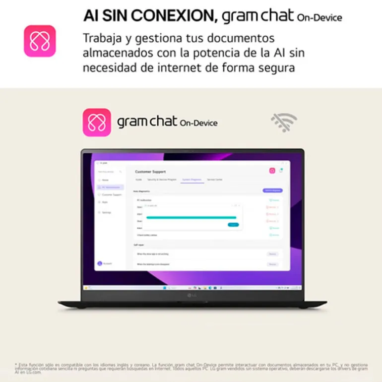 Portátil LG Gram 17Z90T U7-255H 16GB 1TB 17" W11H