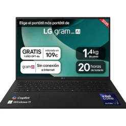 Portátil LG Gram 17Z90T U7-255H 32GB 1TB 17" W11H