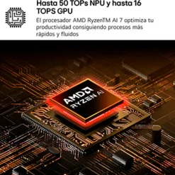 Portátil LG Gram 15Z80T-G.AU75B AMD Ryzen AI 7 350 16GB 512GB 15.6