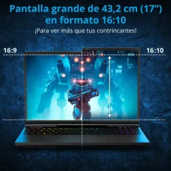 Portátil Medion Erazer Beast X40 MD62611 i9-14900HX RTX 4080 32GB 1TB 17