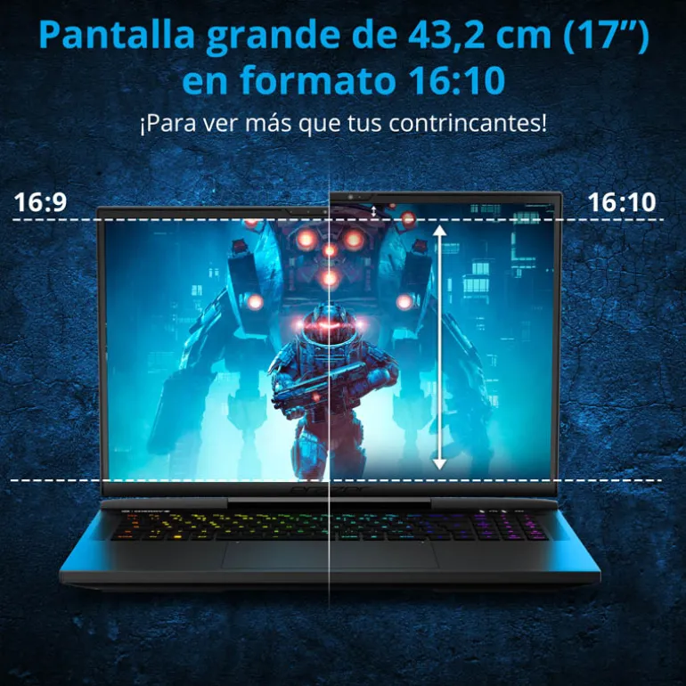 Portátil Medion Erazer Beast X40 MD62611 i9-14900HX RTX 4080 32GB 1TB 17" W11H