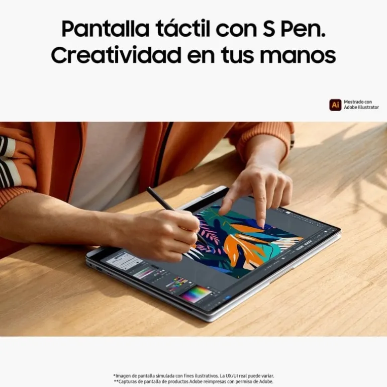 Portátil Samsung Galaxy Book4 Pro 360 U7-155H 16GB 512GB 16" W11P