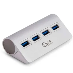 Quick Media QMH204P USB2.0 4 Puertos Aluminio - Hub 2