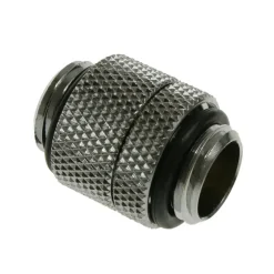 Racor Bitspower Adapter 2x 1/4" Giratorio Plata