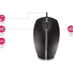 Ratón Cherry Gentix Silent 1000 DPI Negro