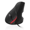 Ratón Ewent EW3156 Vertical Ergonómico 1000 Dpi 97g Negro