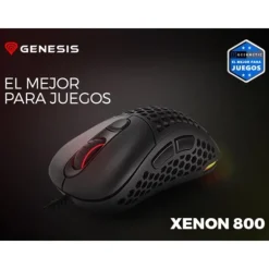 Ratón Genesis Xenon 800 RGB 16000 DPI Negro