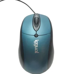 Ratón  iggual COM-ERGONOMIC-XL 800 Dpi Azul