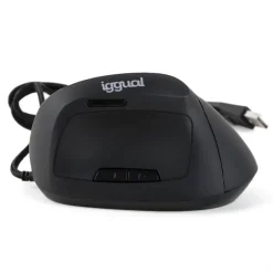 Ratón iggual ERGO-V Vertical Ergonómico 2400 Dpi Negro