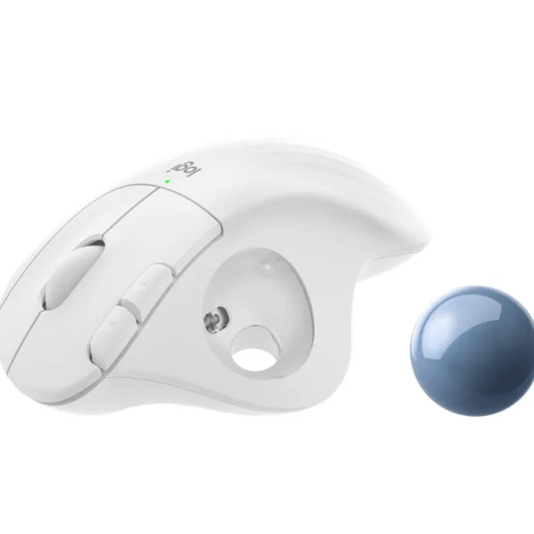Ratón Logitech ERGO M575 Trackball 2000 Dpi Wireless Blanco