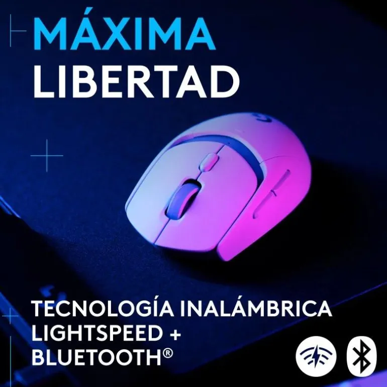 Ratón Logitech G G309 Lightspeed 2560 DPI Blanco