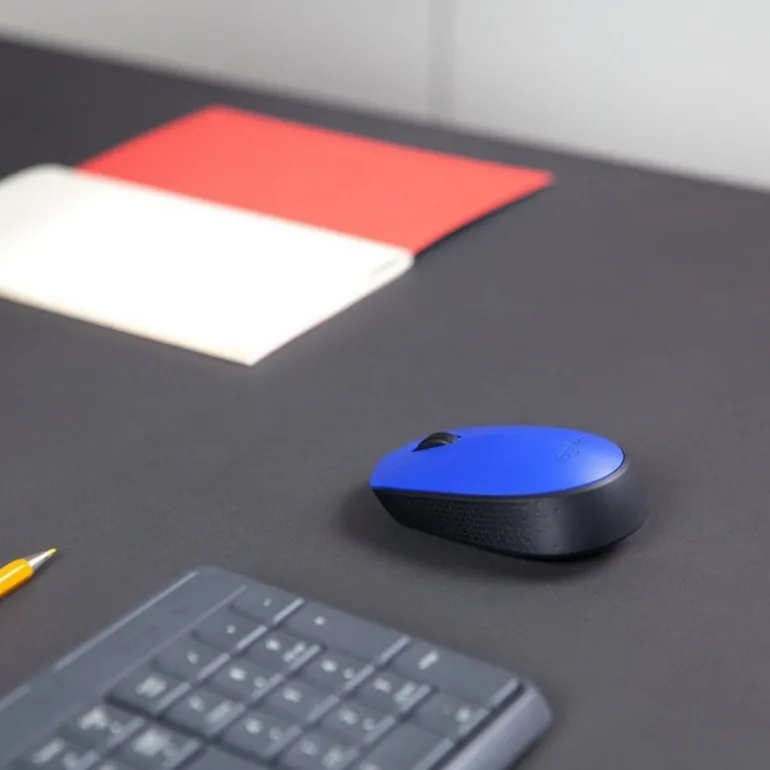 Ratón Logitech M171 1000dpi USB 2.0 Azul/Negro